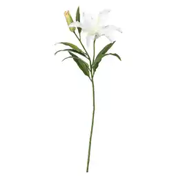 IKEA Witte kunstmatige leliebloem met groene steel en bladeren aanbieding