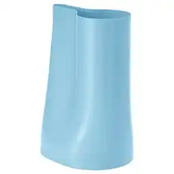 IKEA Chilifrukt blauwe vaas/gieter, lichtblauw, gebogen design, gegalvaniseerd staal aanbieding