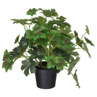 IKEA Zwarte potplant met groene bladeren. Realistisch ontwerp, gemaakt van gerecycled plastic aanbieding