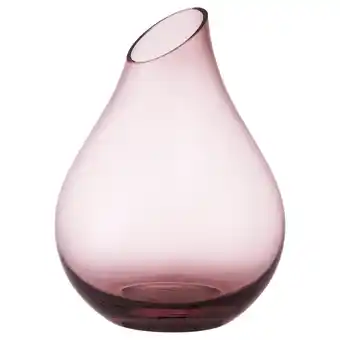 IKEA Een sannolik vaas, paars, gemaakt van glas, met een gladde, ronde vorm aanbieding