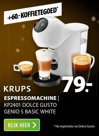 Expert Krups Espressomachine aanbieding