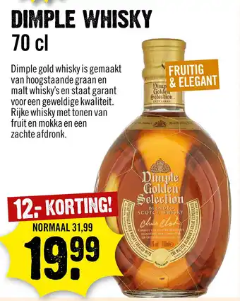 Dirck 3 Dimple whisky 70 cl aanbieding