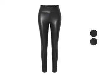 Lidl esmara Dames legging in lederlook aanbieding