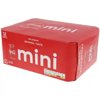 Action Coca cola mini-blikjes aanbieding