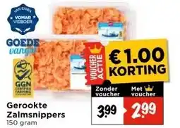 Vomar Voordeelmarkt Gerookte Zalmsnippers aanbieding