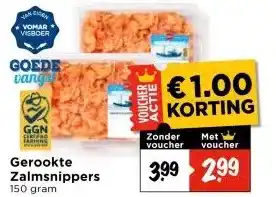 Vomar Voordeelmarkt Gerookte Zalmsnippers aanbieding