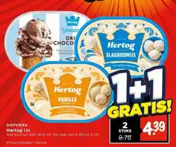 Vomar Voordeelmarkt Hertog IJs aanbieding