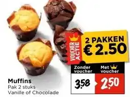 Vomar Voordeelmarkt Muffins aanbieding