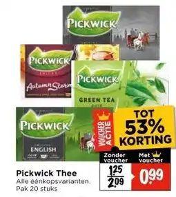 Vomar Voordeelmarkt Pickwick Thee aanbieding