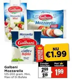 Vomar Voordeelmarkt Galbani Mozzarella aanbieding
