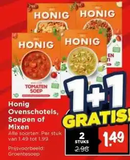 Vomar Voordeelmarkt Honig Ovenschotels, Soepen of Mixen aanbieding