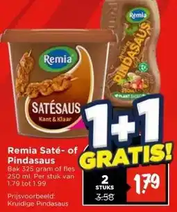 Vomar Voordeelmarkt Remia Saté- of Pindasaus aanbieding