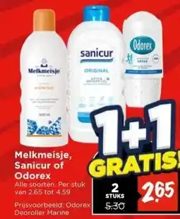 Vomar Voordeelmarkt Melkmeisje, Sanicur of Odorex aanbieding