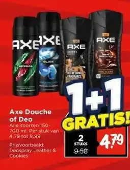 Vomar Voordeelmarkt Axe Douche of Deo aanbieding
