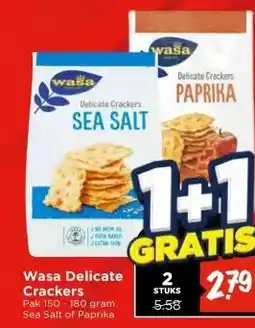 Vomar Voordeelmarkt Wasa Delicate Crackers aanbieding