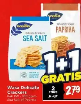 Vomar Voordeelmarkt Wasa Delicate Crackers aanbieding