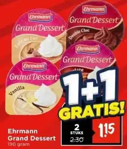 Vomar Voordeelmarkt Ehrmann Grand Dessert aanbieding