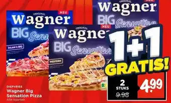 Vomar Voordeelmarkt Wagner Big Sensation Pizza aanbieding