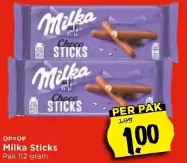 Vomar Voordeelmarkt Milka Sticks aanbieding
