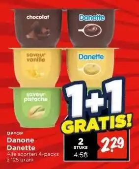 Vomar Voordeelmarkt OP=OP Danone Danette aanbieding