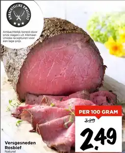 Vomar Voordeelmarkt Versgesneden Rosbief aanbieding
