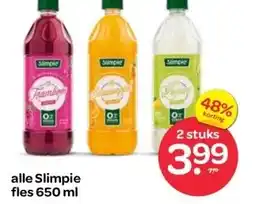 Spar alle Slimpie fles aanbieding