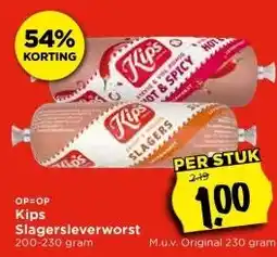 Vomar Voordeelmarkt Kips Slagersleverworst aanbieding