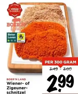 Vomar Voordeelmarkt Wiener- of Zigeuner- schnitzel aanbieding