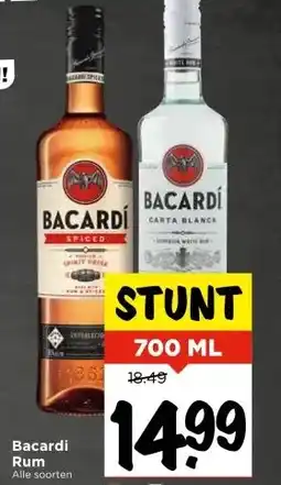 Vomar Voordeelmarkt Bacardi Rum aanbieding