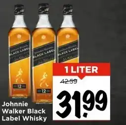 Vomar Voordeelmarkt Johnnie Walker Black Label Whisky aanbieding