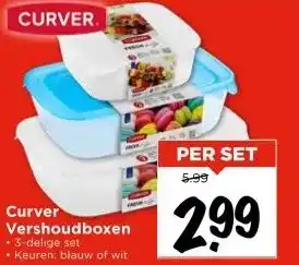 Vomar Voordeelmarkt Curver Vershoudboxen aanbieding