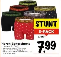 Vomar Voordeelmarkt Heren Boxershorts aanbieding