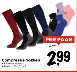 Vomar Voordeelmarkt Compressie Sokken aanbieding