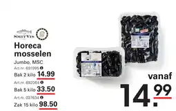 Sligro Horeca mosselen aanbieding