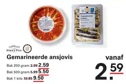 Sligro Gemarineerde ansjovis aanbieding