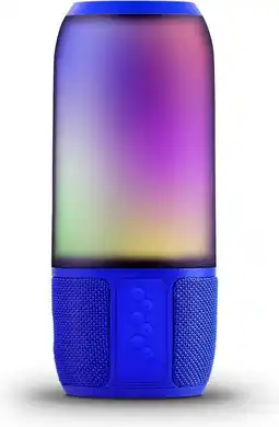 Bol.com V-tac VT-7456 Bluetooth speaker met RGB verlichting - 2x 3Watt - Blauw aanbieding