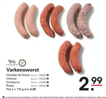 Sligro Varkensworst aanbieding