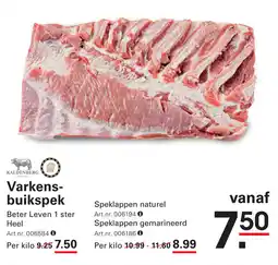 Sligro Varkens buikspek aanbieding