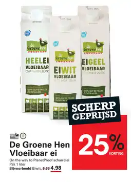 Sligro De Groene Hen Vloeibaar ei aanbieding