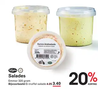 Sligro Salades aanbieding