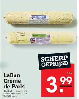 Sligro LaBan Crème de Paris aanbieding