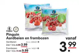 Sligro Pinguin Aardbeien en frambozen aanbieding
