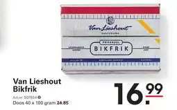 Sligro Van Lieshout Bikfrik aanbieding