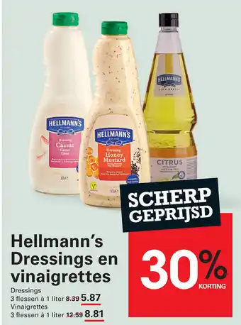 Sligro Hellmann's Dressings en vinaigrettes aanbieding