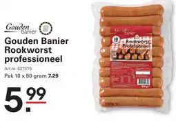 Sligro Gouden Banier Rookworst professioneel aanbieding
