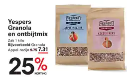 Sligro Yespers Granola en ontbijtmix aanbieding