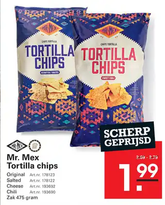 Sligro Mr. Mex Tortilla chips aanbieding