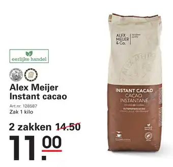 Sligro Alex Meijer Instant cacao aanbieding
