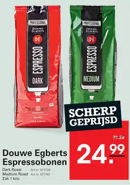 Sligro Douwe Egberts Espressobonen aanbieding