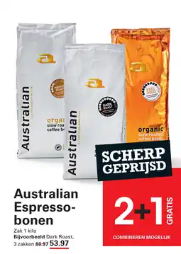 Sligro Australian Espresso bonen aanbieding